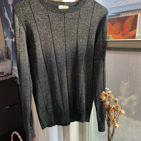 Metallic long sleeve pullover sweatshirt - Picture 4 of 9